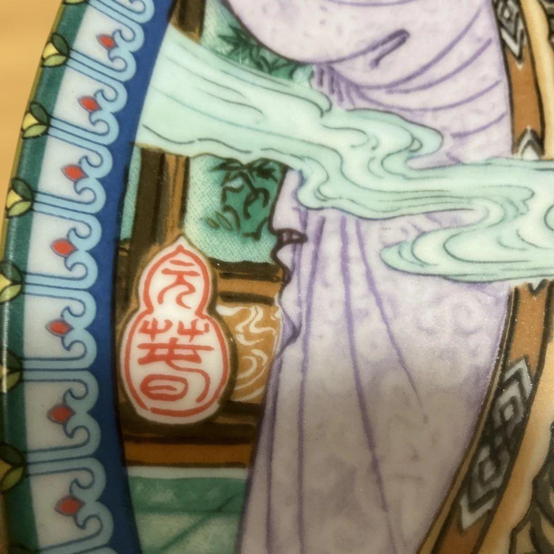 中国風伝統絵柄陶器皿、紅楼夢シリーズ、景徳鎮