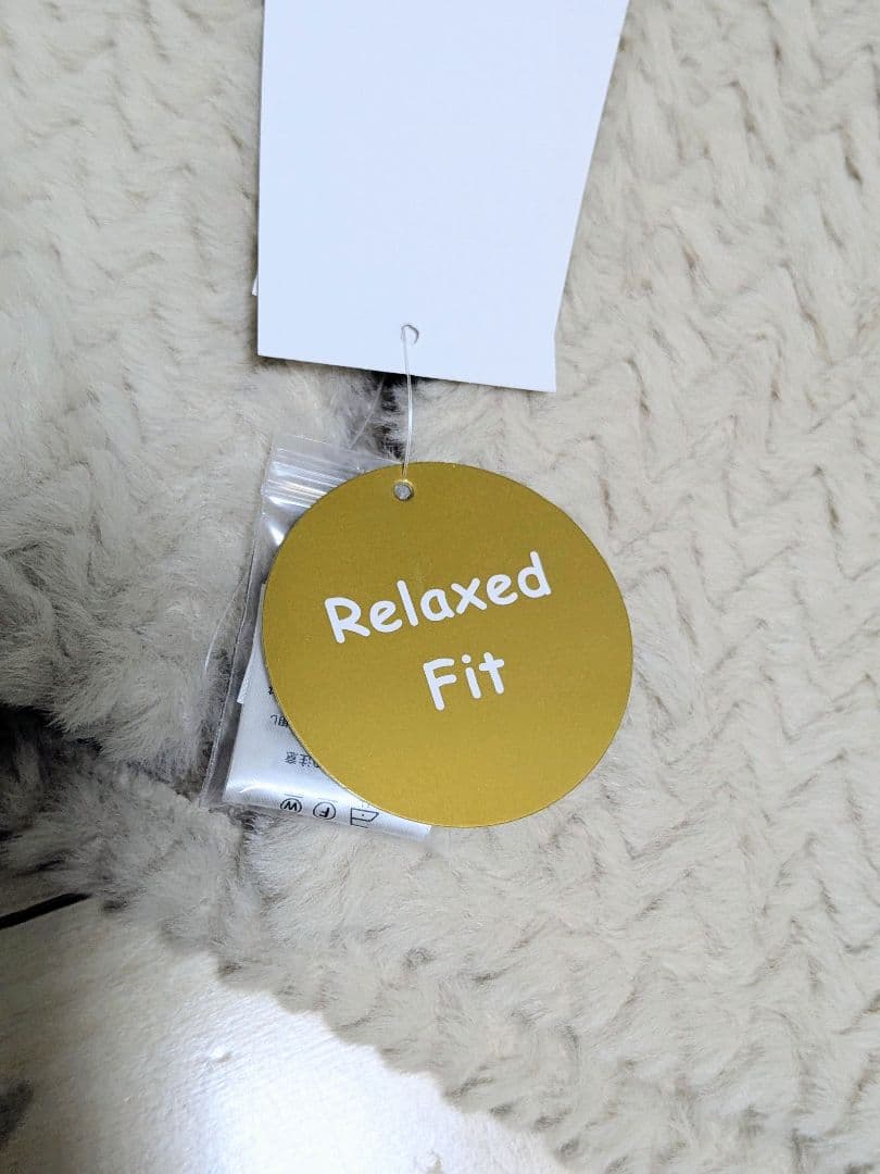 ベージュファーコート フリーサイズ