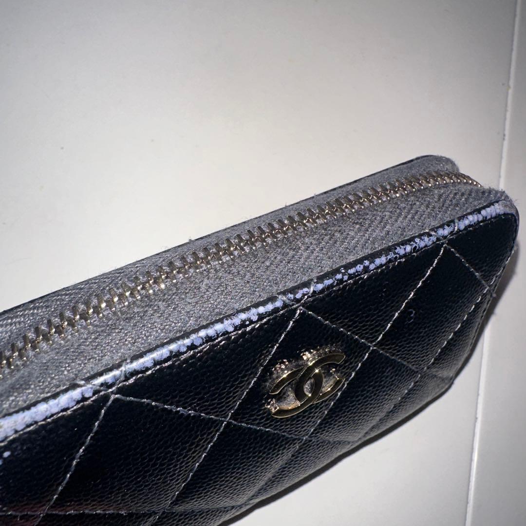 CHANEL シャネル　キャビアスキン　マトラッセ　ケース　財布