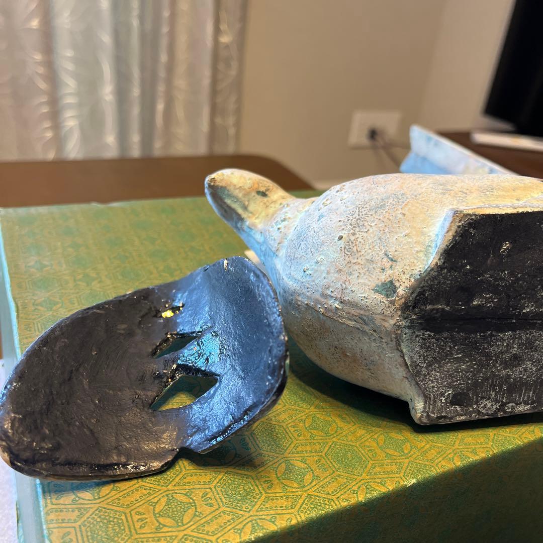 鋳物　香炉　きじ