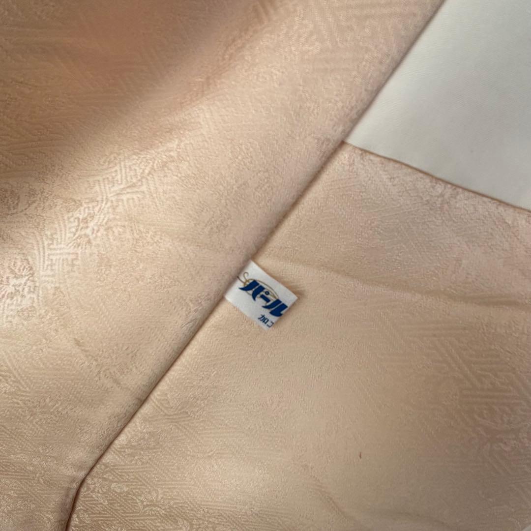 超美品　訪問着　正絹　現代　着物　168裄65 桜色　金　華やか　春色　トール