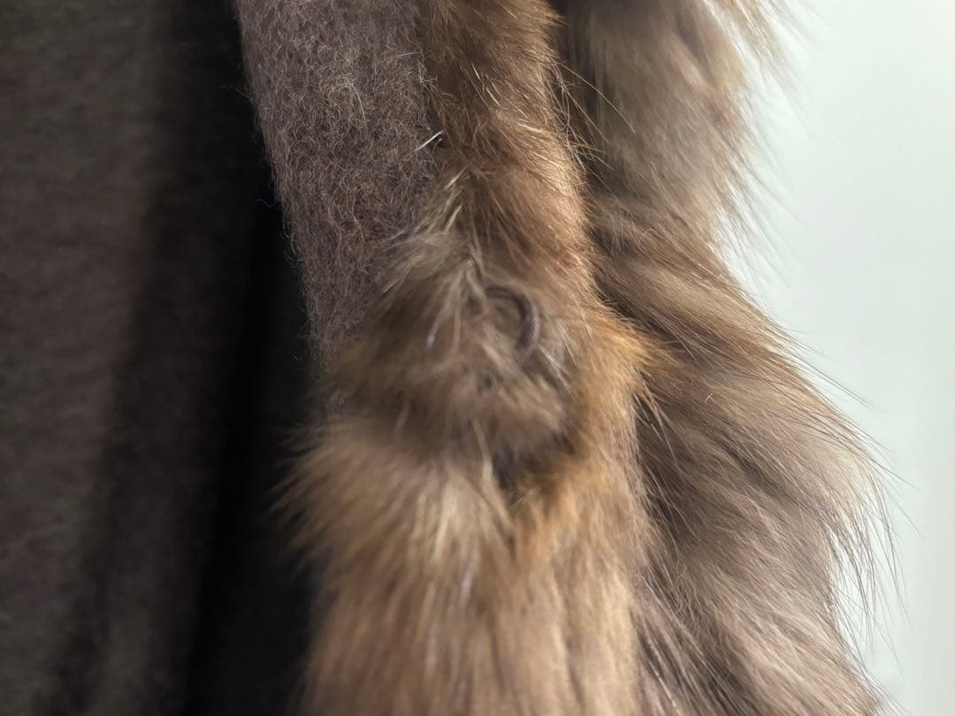 Faviora MOONBAT カシミヤ　ケープ　リアルファー　ファビオラ　最終