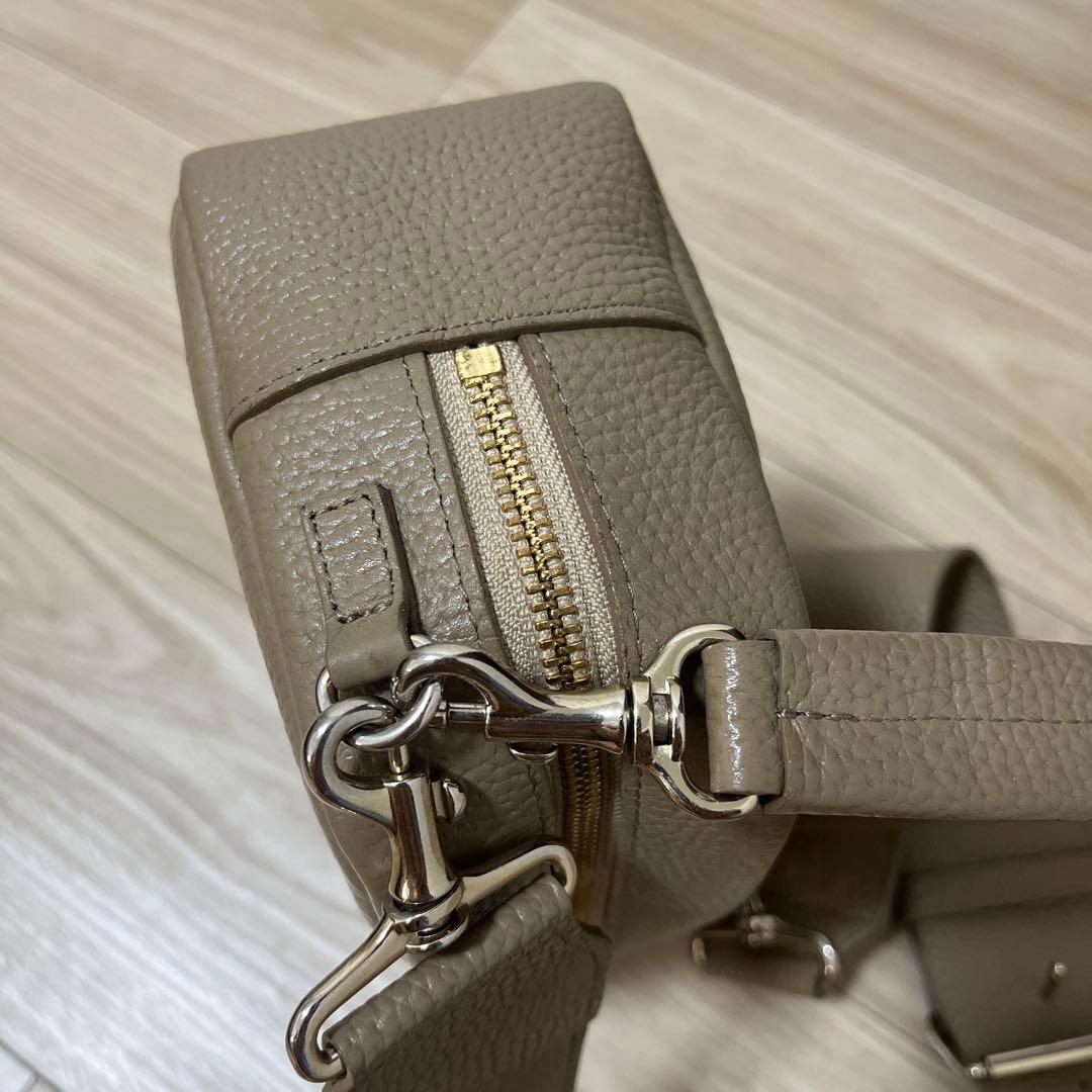 ch!iiibag ワイドベルトボストン グレージュ 2WAY バッグ