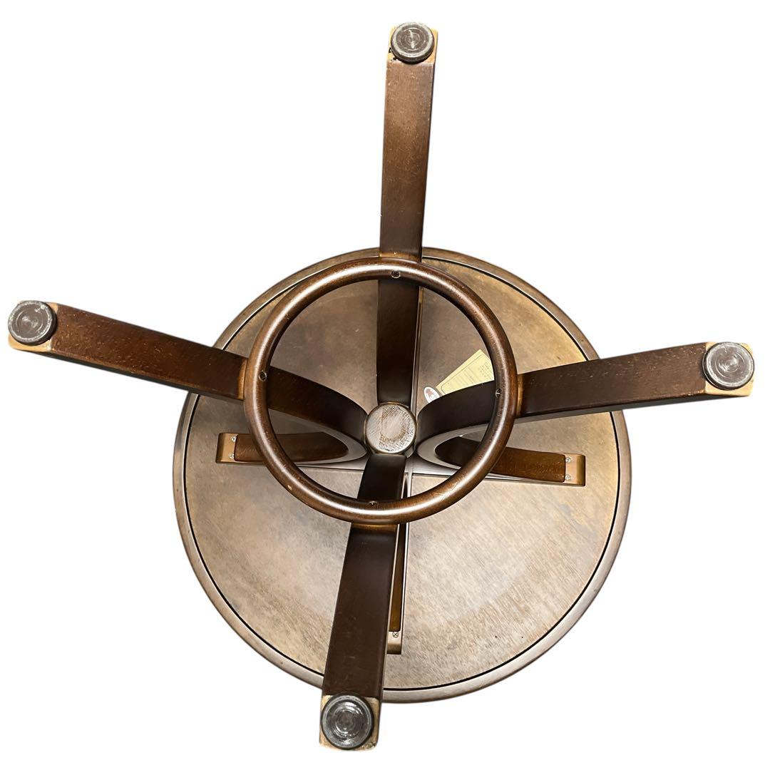 秋田木工 ダイニングテーブル T-130 丸テーブル 75cm 曲木 天然木