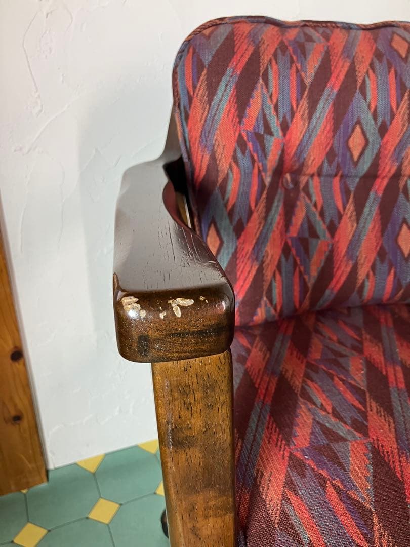 カリモク　ダイニングチェア　コロニアルチェア　ヴィンテージ レトロ　椅子　①