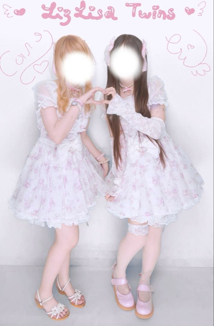 LIZLISA ローズリボンシフォンワンピース