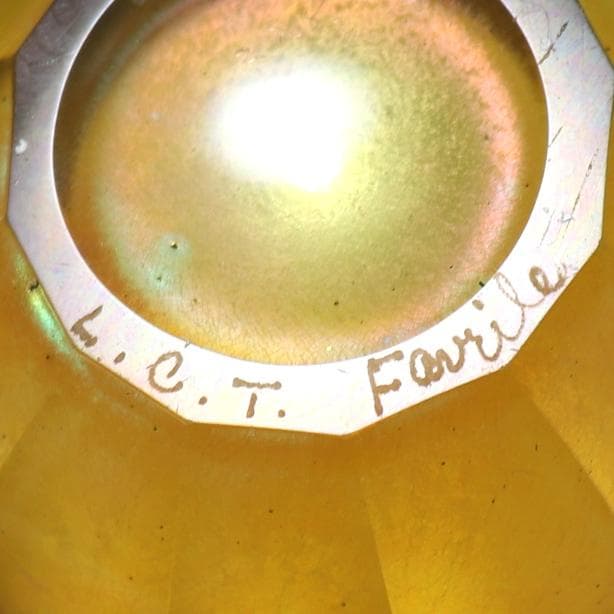 ルイス・C・ティファニー ファブリルガラス 大型 ボウル 小物入れ スタジオ