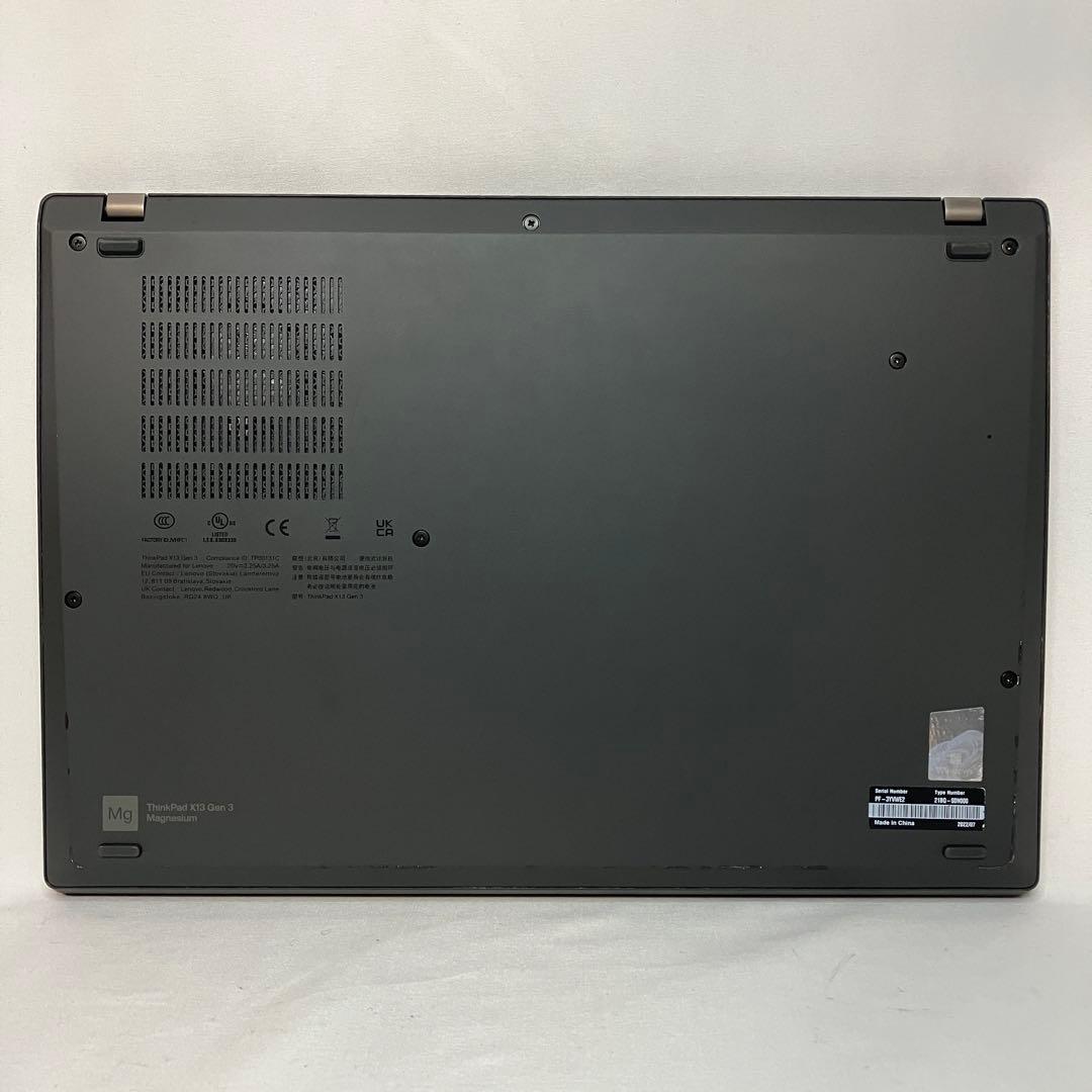 美品 ThinkPad X13 Gen3 第12世代 i5 16GB WUXGA