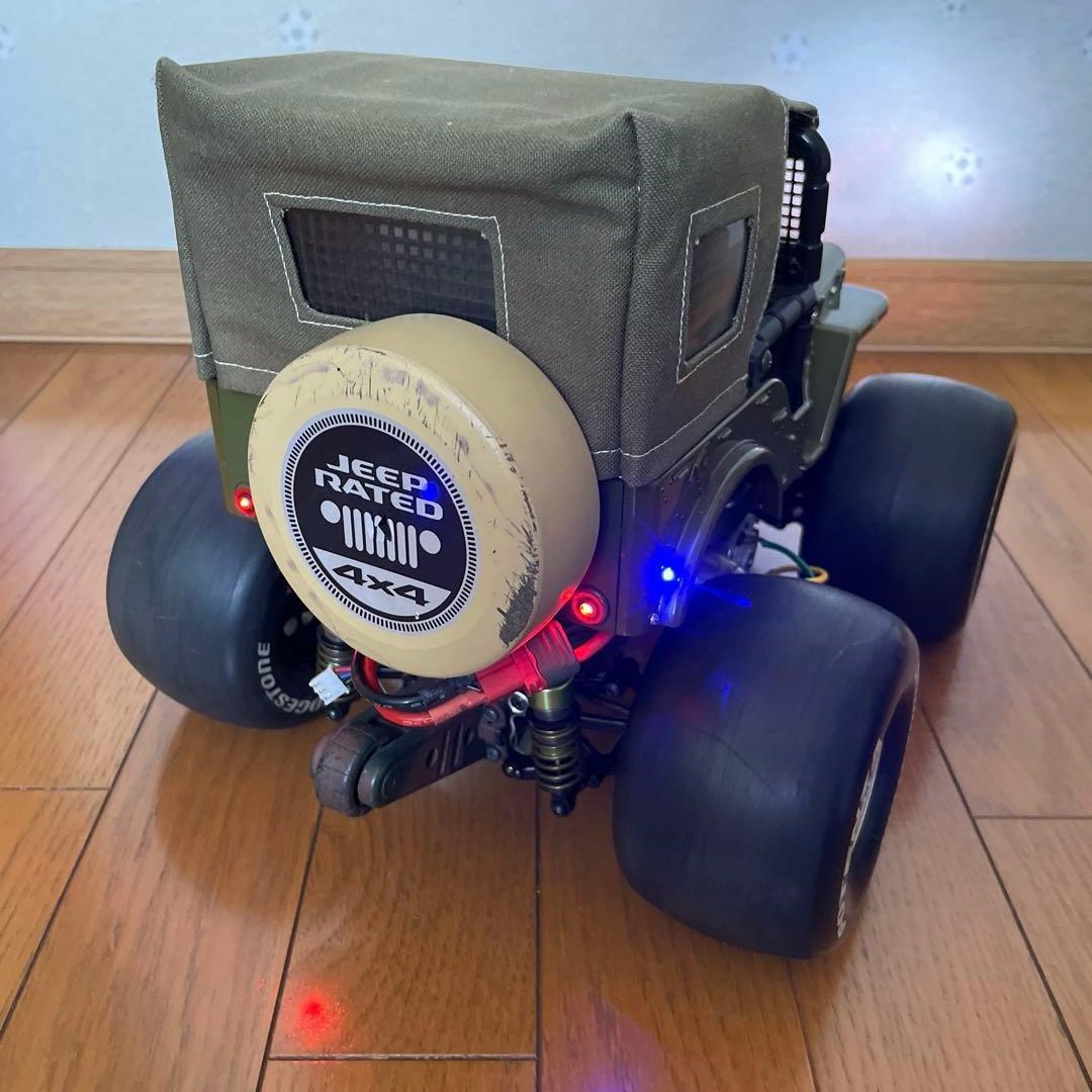 タミヤ ワイルドウイリー2 WR02 幌 スリックタイヤ　ラウンドタイヤ