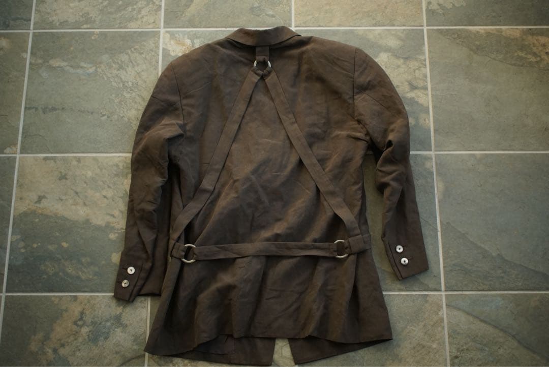 92ss イッセイミヤケ シルク トライアングル リング ジャケット 90s