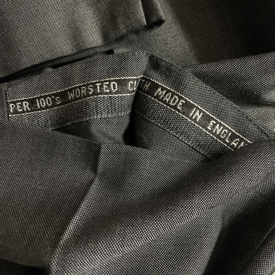 極美品 BALENCIAGAネクタイ England製 極上ウール ダブルスーツ