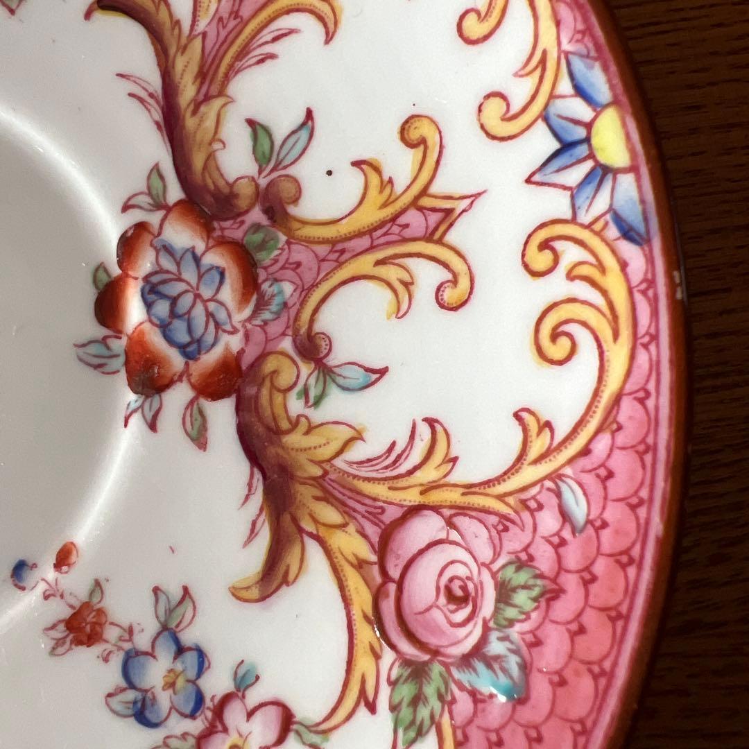 フランスサルグミンヌ窯、Mintonパターン148 ティーカップ＆ソーサー