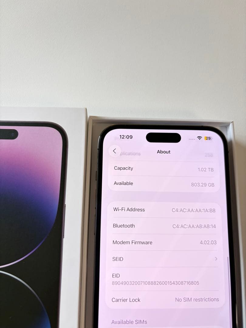 m*o様 iPhone14 Pro Max 1TB SIMフリー　バッテリー88