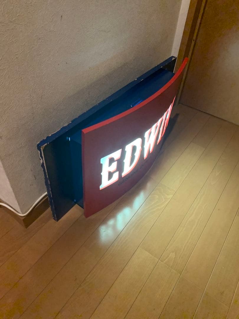 エドウィン　EDWIN 電飾看板　点灯確認ok品　大型照明