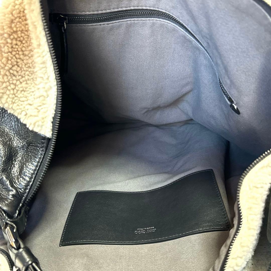 専用品JIMMY CHOO ANA HOBO/L シアリング ハンドバッグ