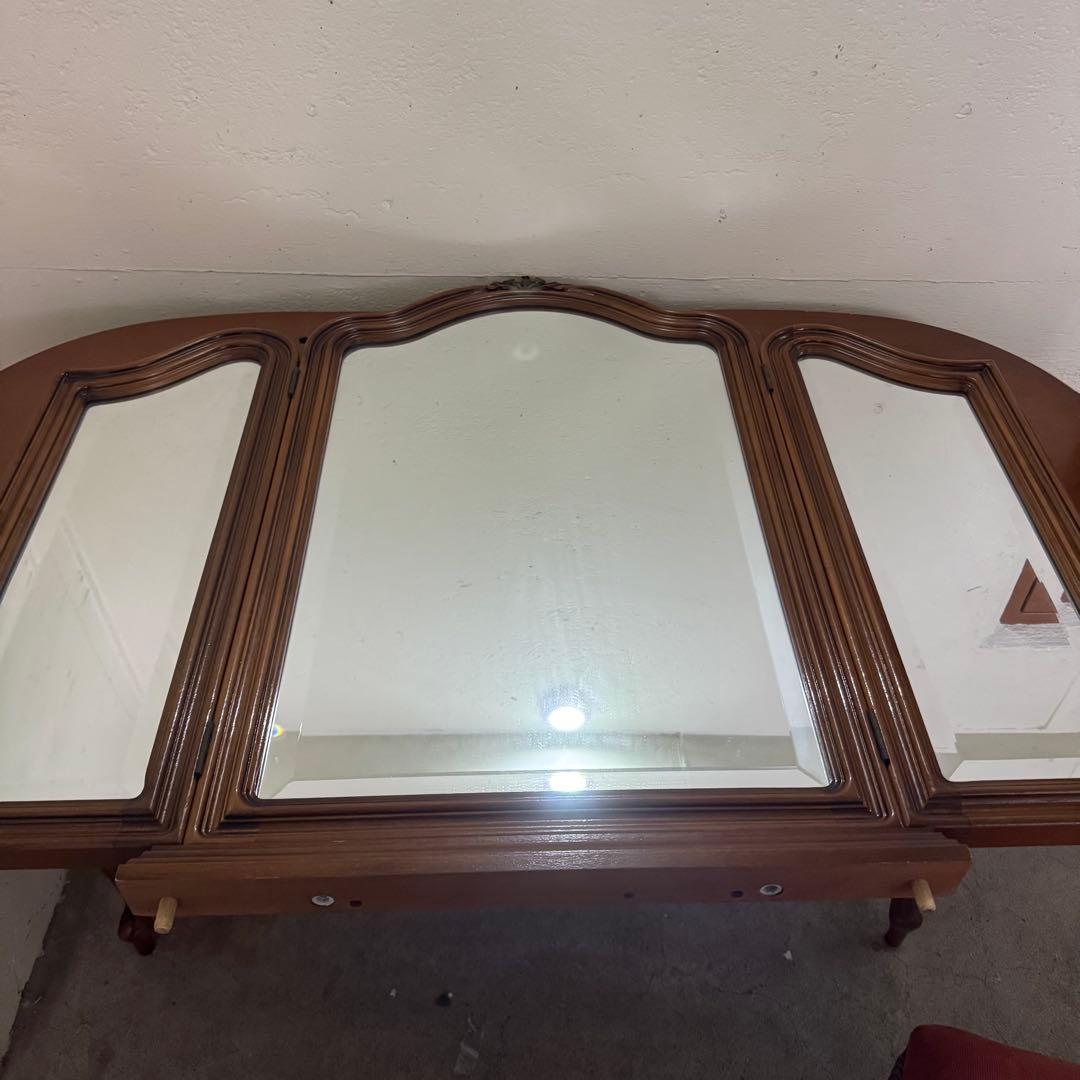 △イタリア 家具 ヴェローナクラシックドレッサー&スツール 猫脚　アンティーク