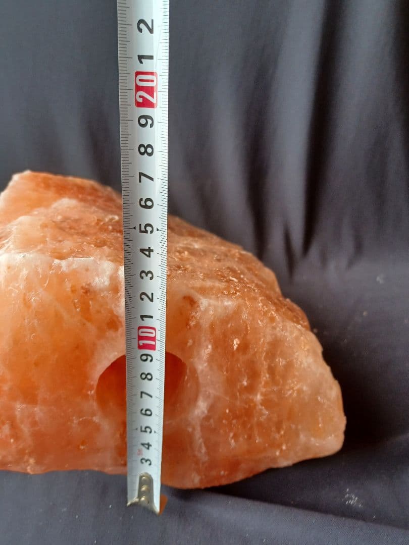 ヒマラヤ岩塩 置物 ピンク　ランプ