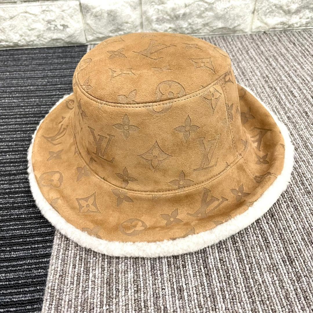 ほぼ未使用 Louis vuitton　ルイヴィトン　シアリング　ハット　ボア