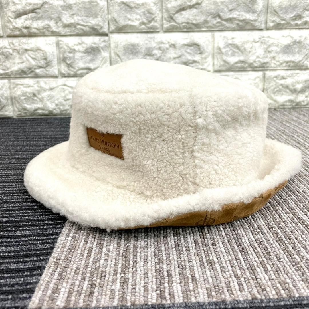 ほぼ未使用 Louis vuitton　ルイヴィトン　シアリング　ハット　ボア