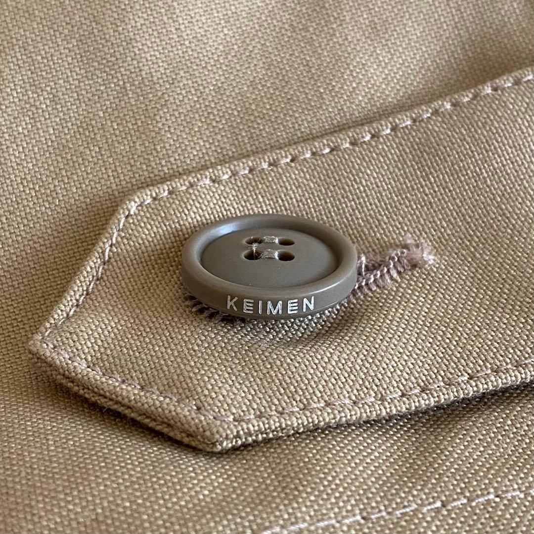 未使用タグ付 KEIMEN カイメン つなぎ オーバーオール M ベージュ