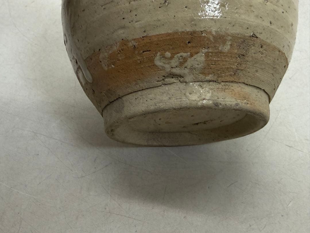 中国　宋時代　雙耳　白釉小壺　アンティーク　送料込み260202