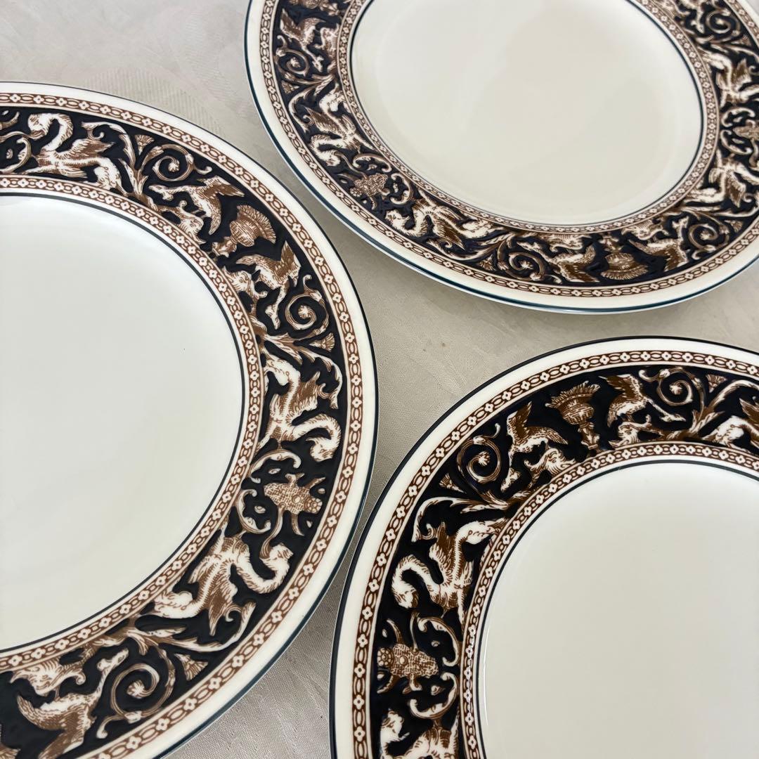 【】フロレンティーン　コバルト　プレート　6枚　20cm