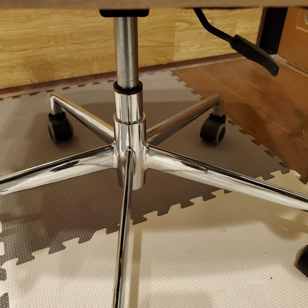 【美品】LOWYA ラタン調デスクチェア キャスター代替品