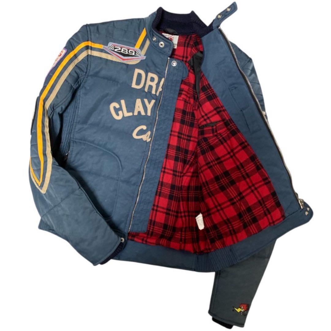 状態良好！Clay Smith CSY-7213ライダースジャケット刺繍ワッペン