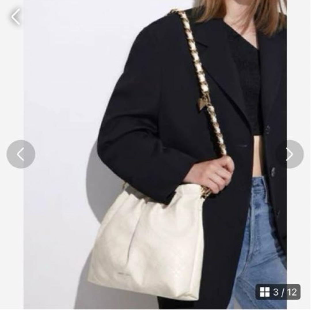 チャールズアンドキースドゥオブレードチェーンハンドルホーボーショルダーバッグ