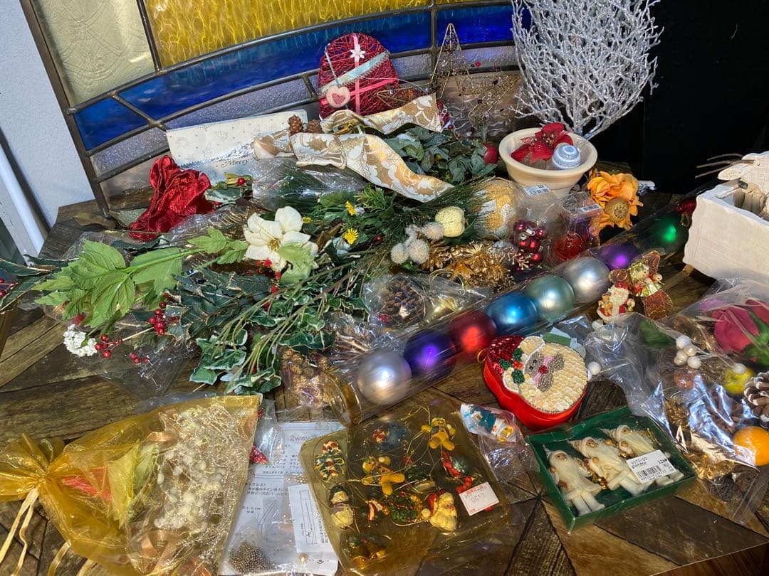クリスマス オーナメント アート インテリア アンティーク 雑貨 セット 資材