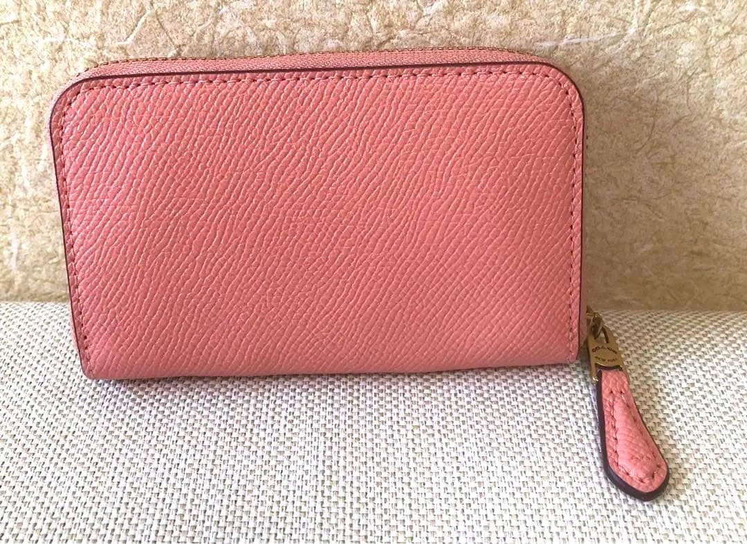 極美品【COACH】コーチ スモール ジップ アラウンド カード ケース
