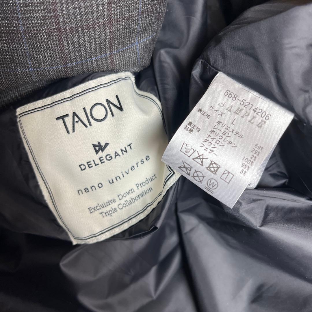 TAION × ナノユニバース 25AW DELEGANTE ダウンジャケットL