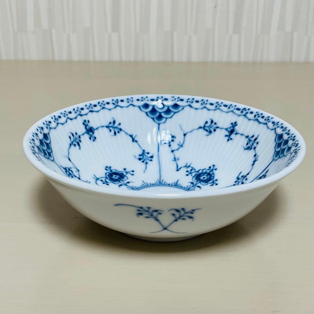 ロイヤルコペンハーゲン ブルーフルーテッド ハーフレース ボウル ペア