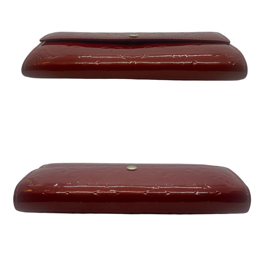 【極美品】ルイヴィトン ヴェルニ 長財布 ボルドー 艶感良好