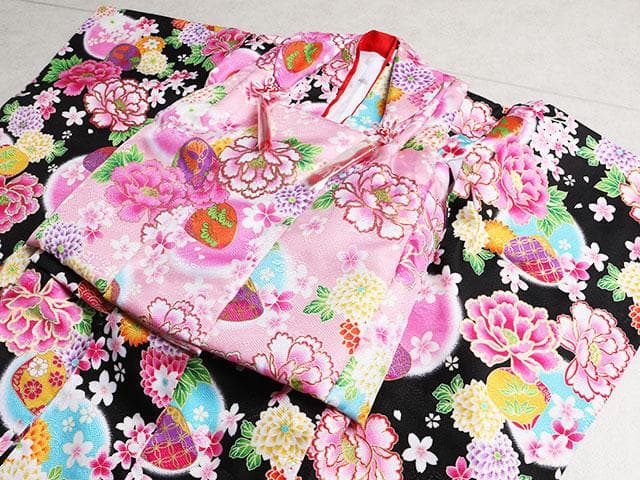 七五三 着物 被布 3歳女の子 フルセット Z00126