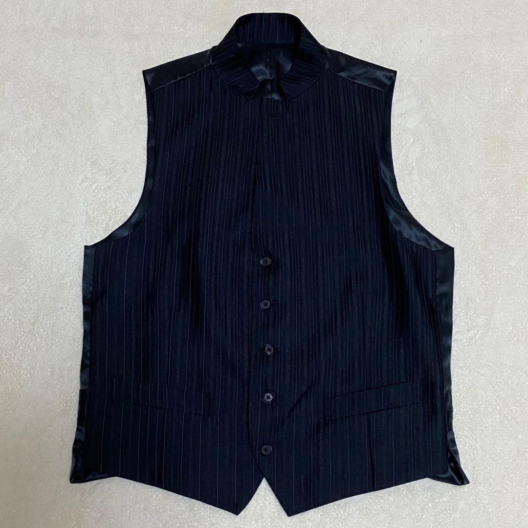 【美品✨】MEN’S TENORAS セットアップ スーツ 3ピース 黒 LL