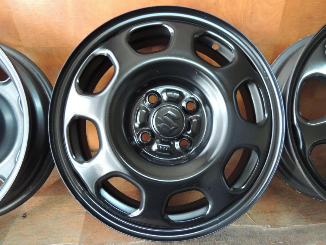 C8　15×4.5J　スズキ純正スチールホイール　ハスラー　4本　自家塗装