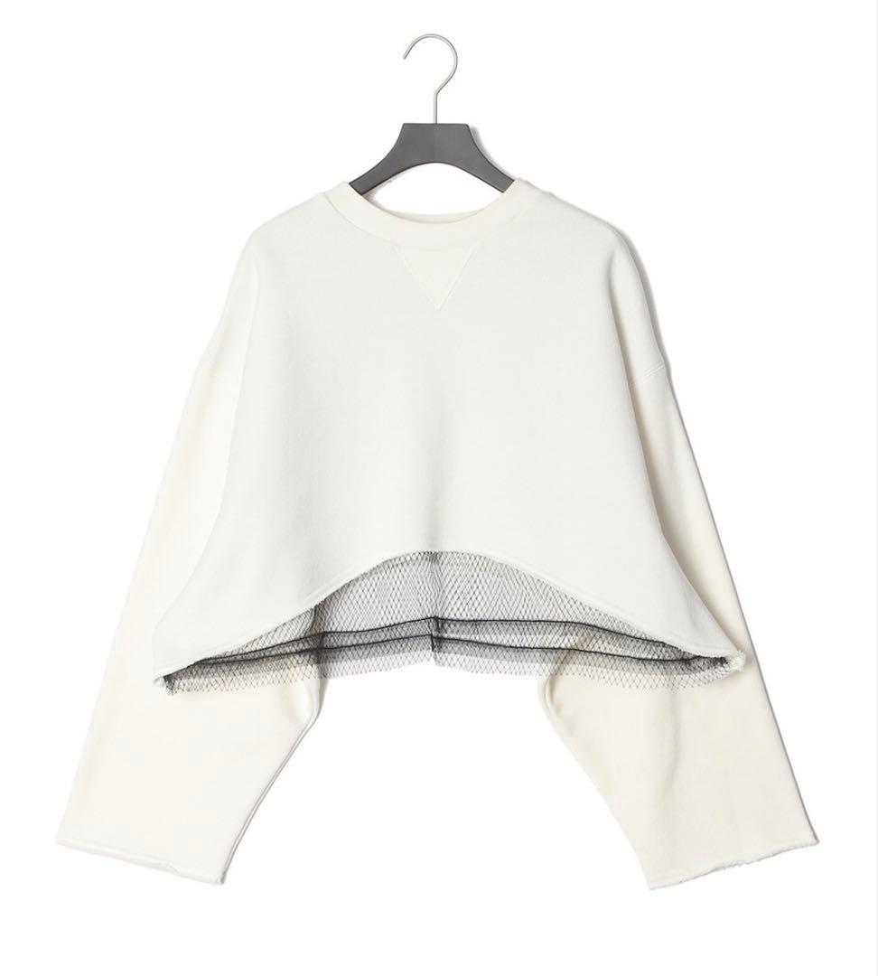 【最終大値下げ！】N°21 クロップドスウェット ホワイトM