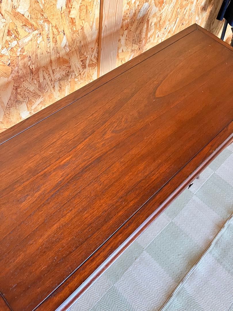 クラシックスタイル木製デスク 3引き出し付き