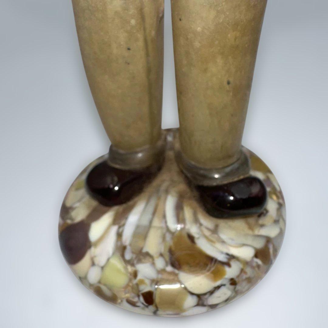 ボヘミアンガラス　ドクター陶器人形　チェコ製　高さ約22㎝