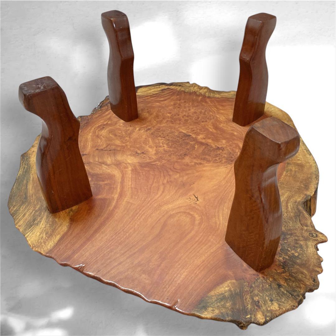 ✨送料込み✨ 花梨 座卓 一枚板 テーブル 天然木 高級 84cm×76cm