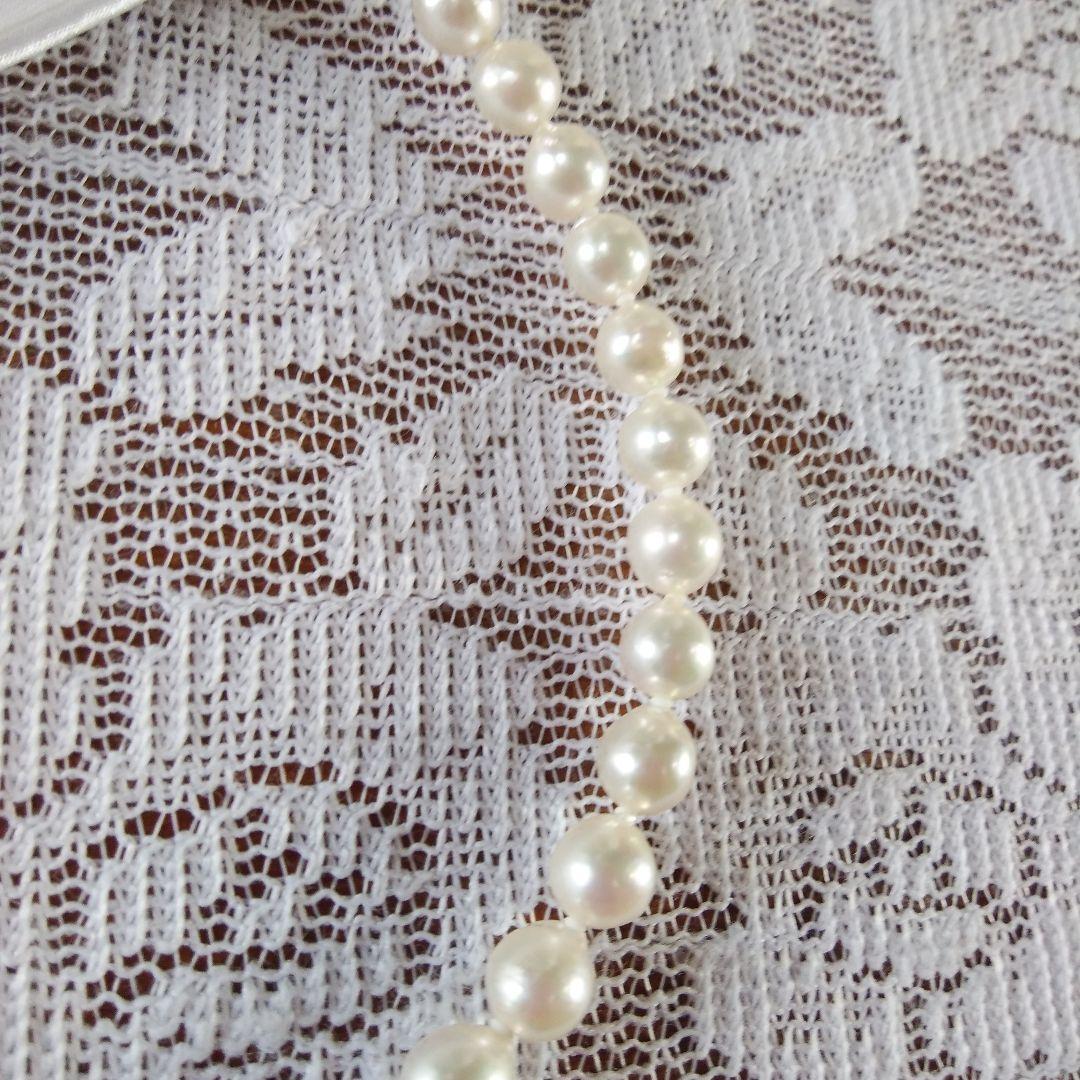 らら 伊勢志摩産7.5ー8mm高品質の本真珠ネックレスとイヤリングセッ