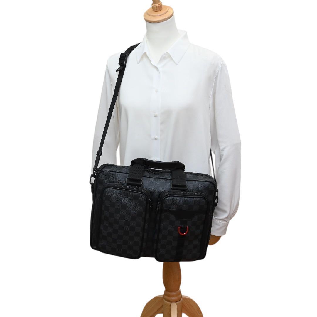 【新品同様】ルイヴィトン　ユーティリティ　ダミエ　　トートバッグ　ビジネス　黒