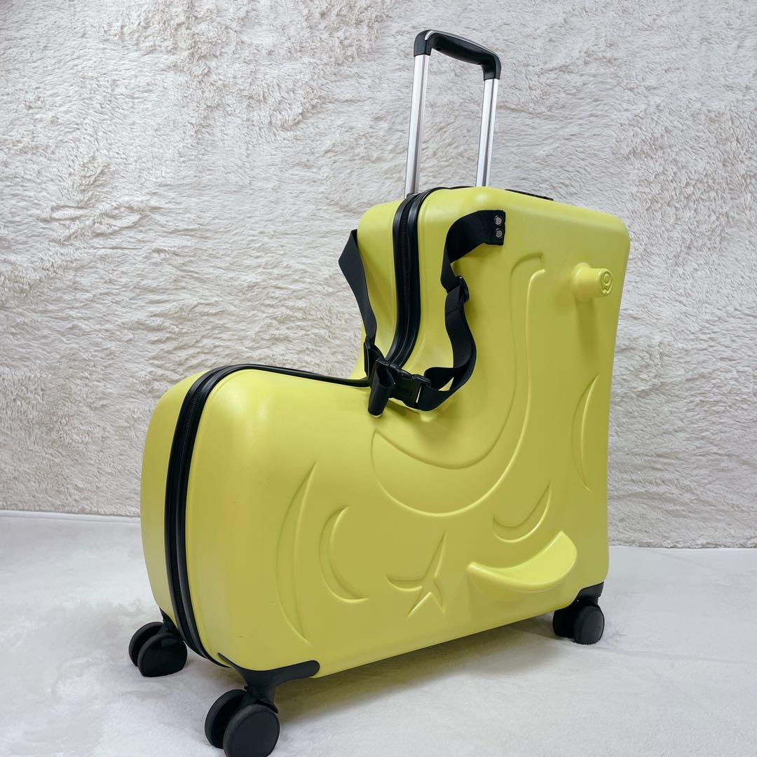 ✨美品✨ NORICCO ノリッコ 子どもが乗れるキャリーケース Mサイズ 黄