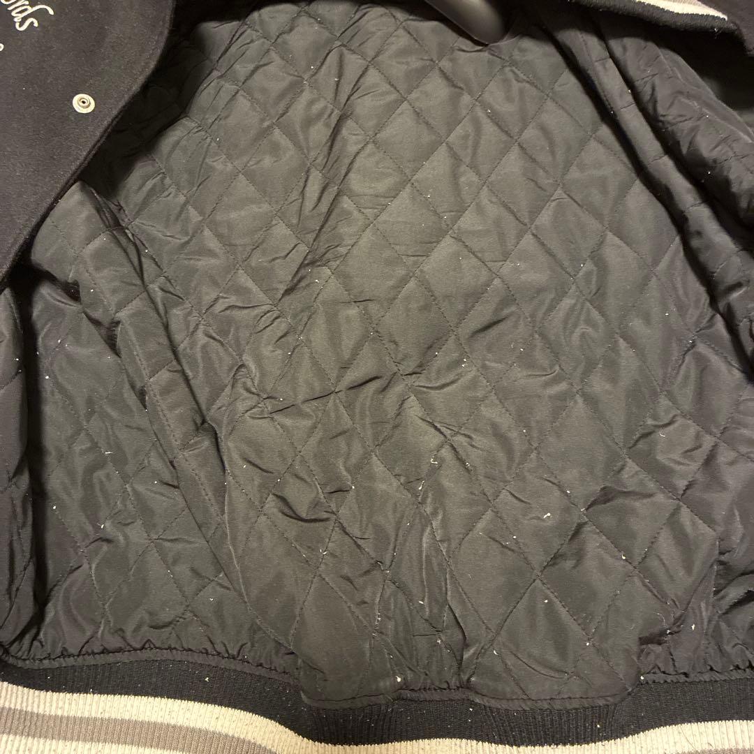 XLARGE スタジャン L ネイビー/クリーム　ストリート