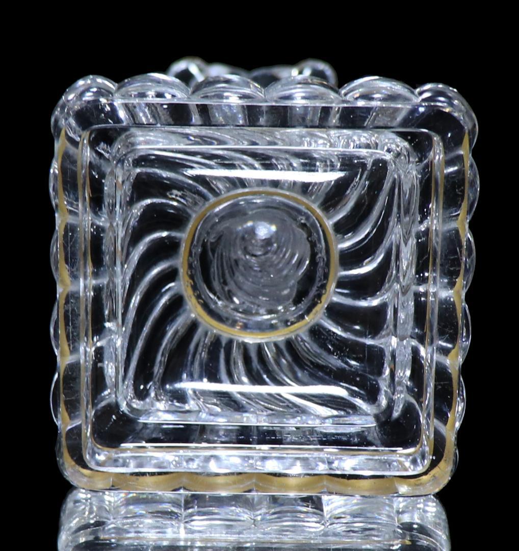 オールド・バカラ レア型 刻印有 金縁 大型 キャンドルホルダー 蝋燭立て