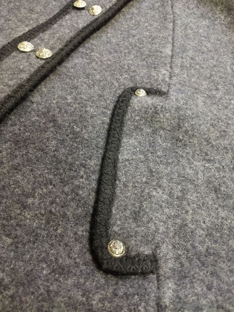 希少♪オーストリア製 ヴィンテージ ケープコート シルバーボタン 70年