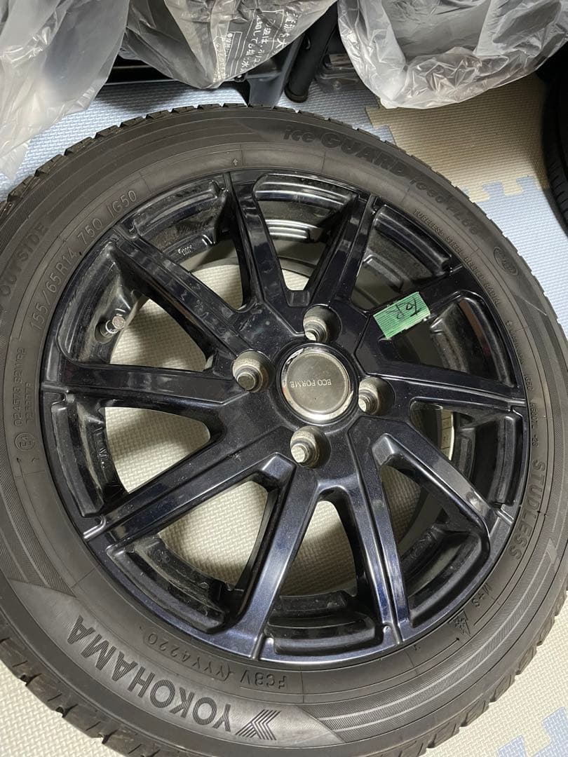 155/65R14 スタッドレスアルミホイールセット4本