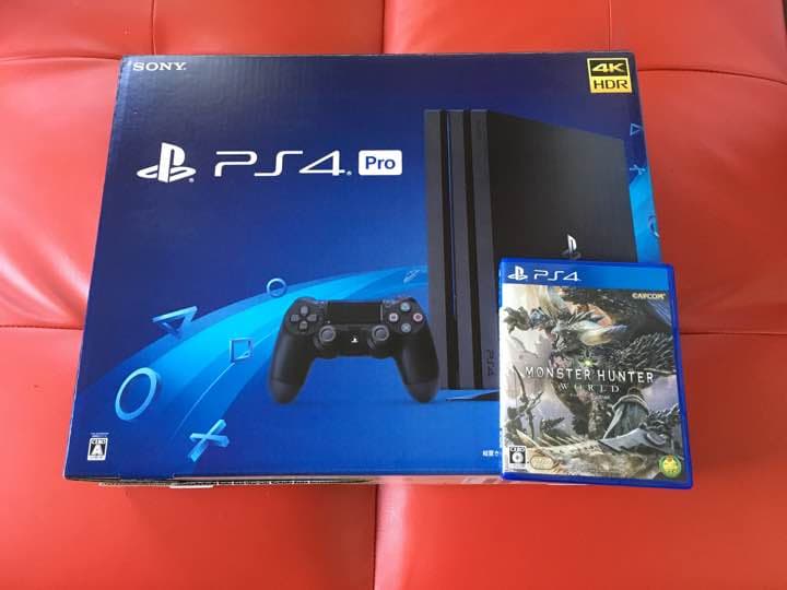 PS4 Pro/1TB.モンハンワールド ソフト