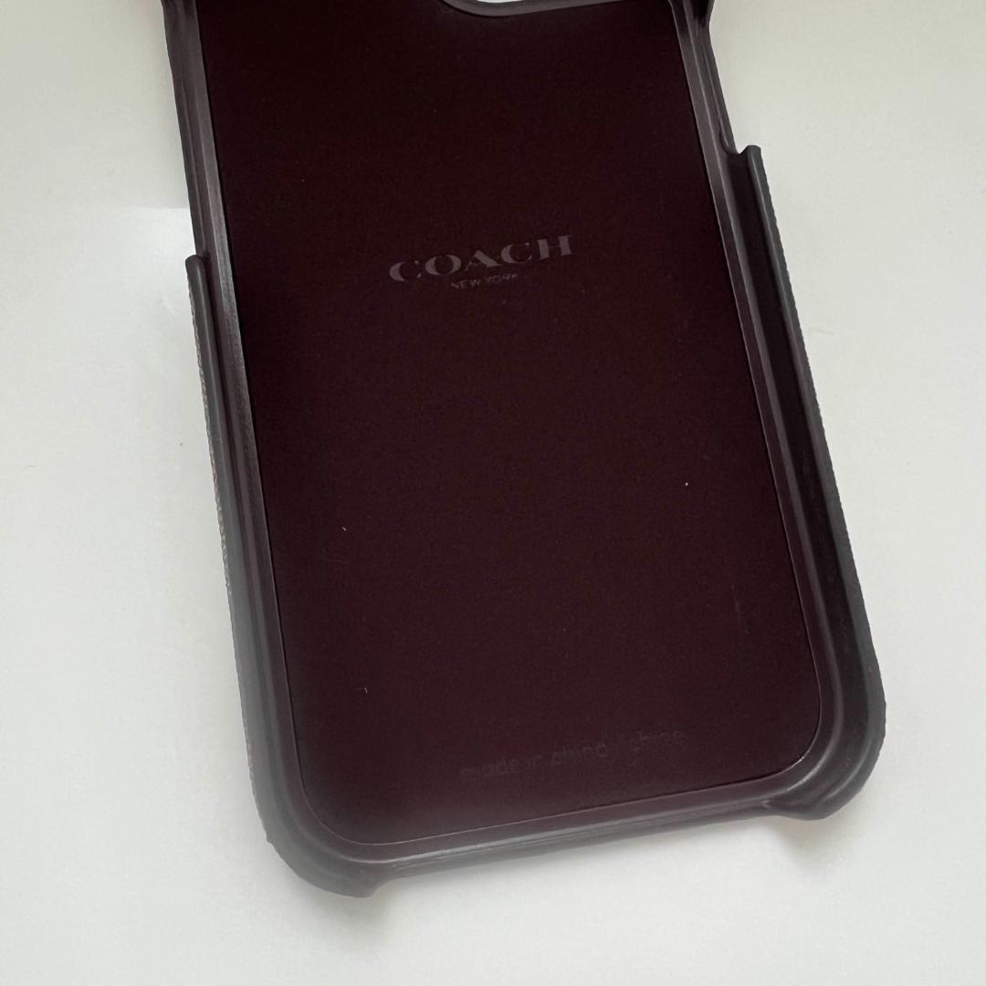 新品 コーチ COACH IPHONE 15 ケース・シグネチャー キャンバス